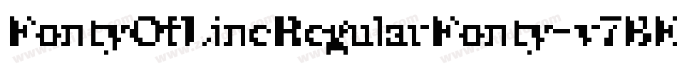 FontyOfLineRegularFonty-v7BE字体转换