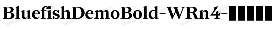 BluefishDemoBold-WRn4字体转换