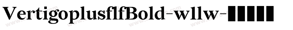 VertigoplusflfBold-w1lw字体转换