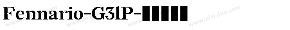 Fennario-G3lP字体转换
