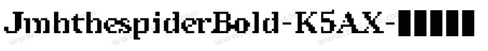 JmhthespiderBold-K5AX字体转换