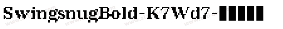 SwingsnugBold-K7Wd7字体转换