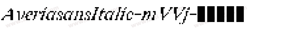 AveriasansItalic-mVVj字体转换