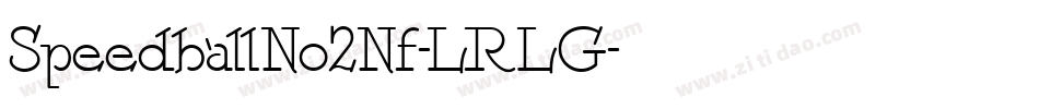 SpeedballNo2Nf-LRLG字体转换