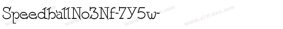 SpeedballNo3Nf-7Y5w字体转换