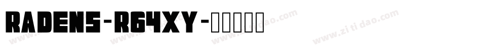 Radens-rg4xy字体转换