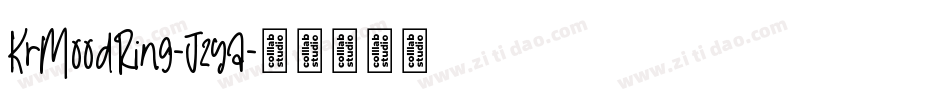 KrMoodRing-J2ya字体转换