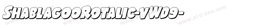 ShablagooRotalic-vWd9字体转换