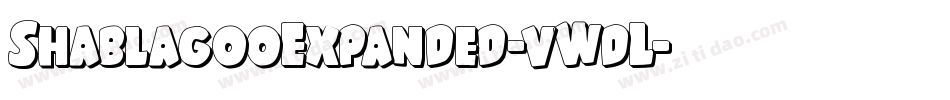 ShablagooExpanded-vWdL字体转换