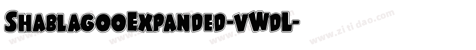 ShablagooExpanded-vWdL字体转换