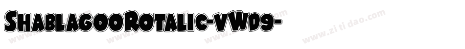 ShablagooRotalic-vWd9字体转换