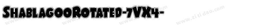 ShablagooRotated-7VX4字体转换