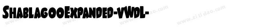 ShablagooExpanded-vWdL字体转换