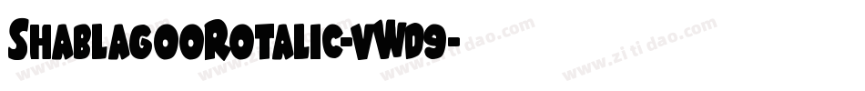 ShablagooRotalic-vWd9字体转换