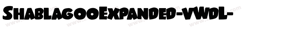ShablagooExpanded-vWdL字体转换