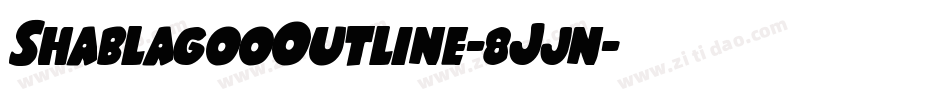 ShablagooOutline-8Jjn字体转换