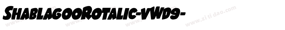 ShablagooRotalic-vWd9字体转换