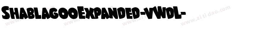 ShablagooExpanded-vWdL字体转换