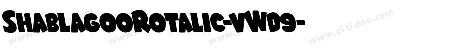 ShablagooRotalic-vWd9字体转换