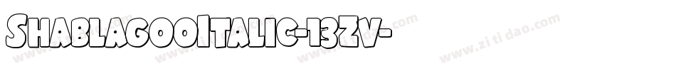 ShablagooItalic-13Zv字体转换