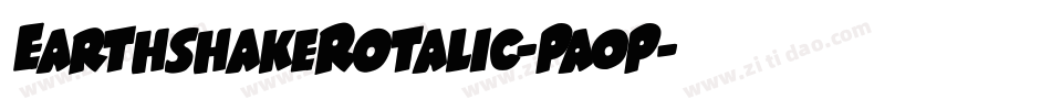 EarthshakeRotalic-Pa0P字体转换
