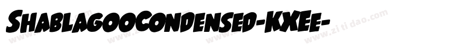 ShablagooCondensed-KXEe字体转换