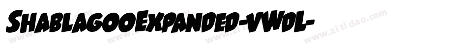 ShablagooExpanded-vWdL字体转换