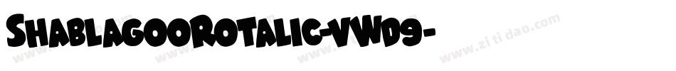 ShablagooRotalic-vWd9字体转换