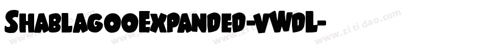 ShablagooExpanded-vWdL字体转换