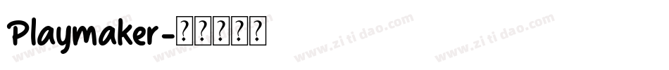Playmaker字体转换