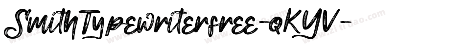 SmithTypewriterfree-qKYV字体转换