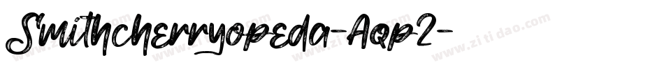 Smithcherryopeda-Aqp2字体转换