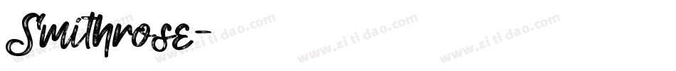 Smithrose字体转换