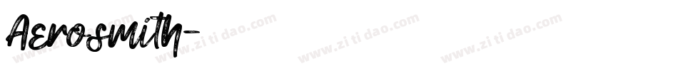 Aerosmith字体转换