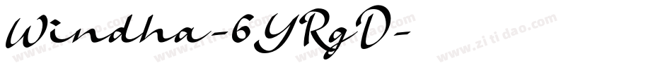 Windha-6YRgD字体转换