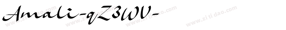 Amali-qZ3WV字体转换