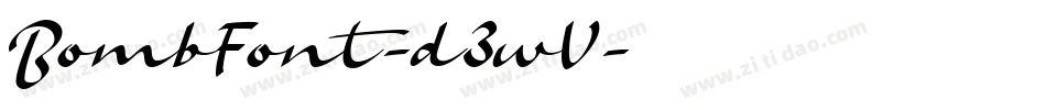 BombFont-d3wV字体转换
