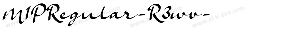 M1PRegular-R3wv字体转换