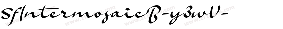 SfIntermosaicB-y3wV字体转换