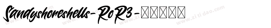 Sandyshoreshells-RoR3字体转换