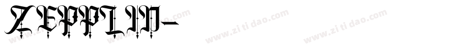 ZEPPLIN字体转换