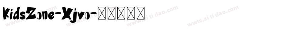 KidsZone-Xjvo字体转换