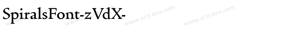 SpiralsFont-zVdX字体转换