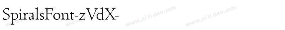 SpiralsFont-zVdX字体转换