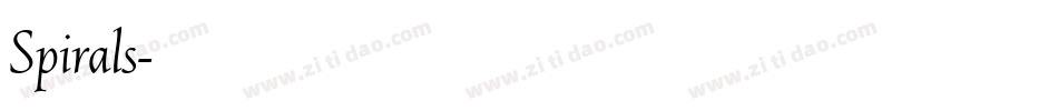 Spirals字体转换