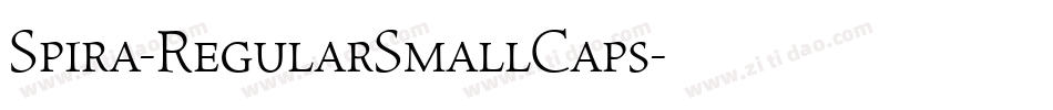 Spira-RegularSmallCaps字体转换