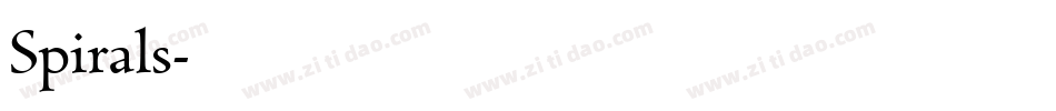 Spirals字体转换