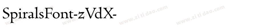 SpiralsFont-zVdX字体转换
