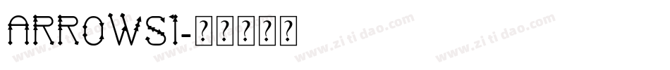 ARROWS1字体转换