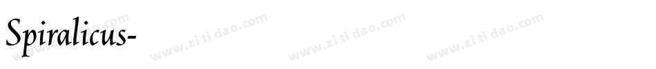 Spiralicus字体转换